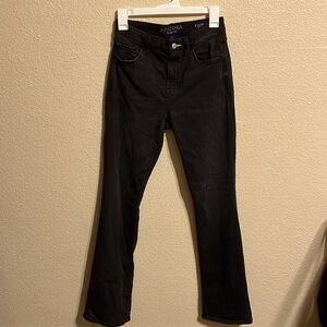 High Rise black bootcut jeans